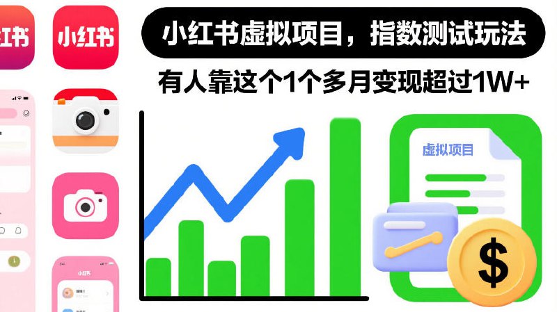 ✍️  《小红书虚拟项目 指数测试玩法》💡  项目介绍：小红书虚拟项目，指数测试玩法